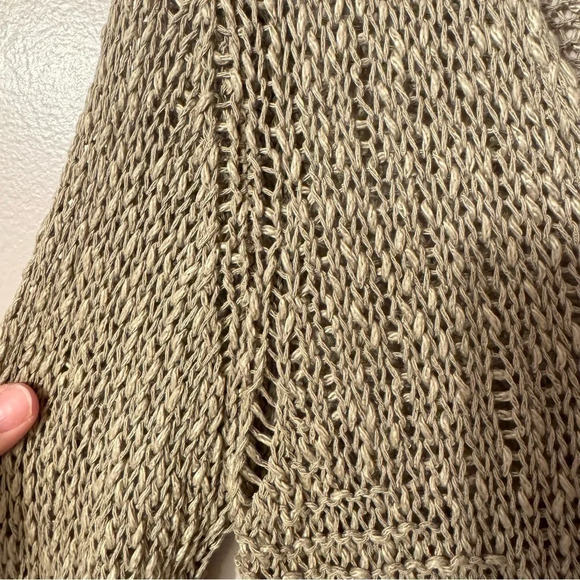 Aritzia Talula Asymmetrical Open Knit Sweater Women Size  S - Picture 7 of 9